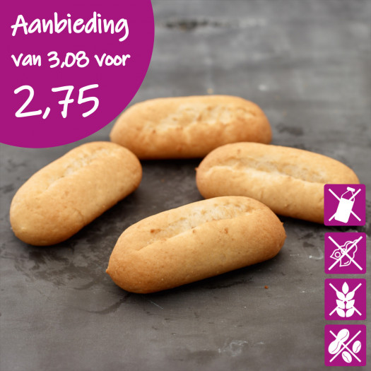 Afbakbroodjes wit glutenvrij