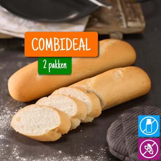 Combideal: 2 pakken witte stokbroden glutenvrij