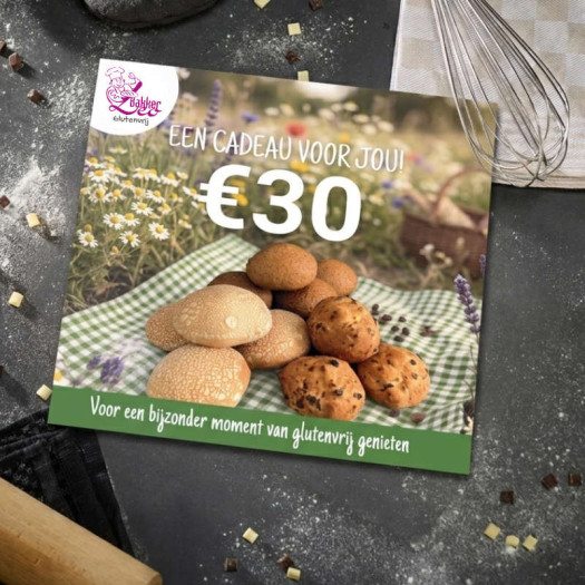 Cadeaubon t.w.v. €30,-